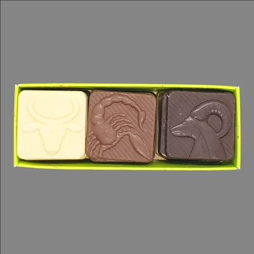 Petite-boite-longue-astro-ouverte Petite boite remplie de plaquettes de signes astrologiques