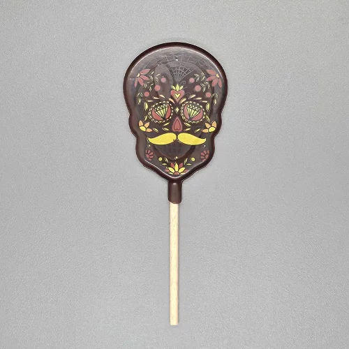 sucette noire calavera moustache diamant sucette noire calavera moustache diamant