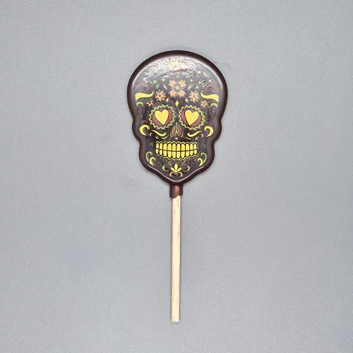 sucette noire calavera yeux en coeur sucette noire calavera yeux en coeur