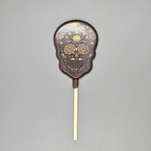 sucette noire calavera yeux floral sucette noire calavera yeux floral