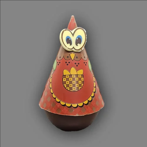 Cône poule tablier rouge Cône poule tablier rouge