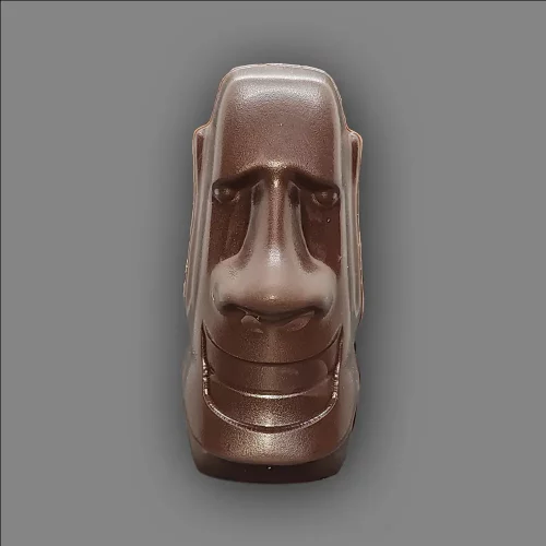 tête-pâques-noire Tête en chocolat noir à l'effigie des têtes de l'île de Pâques